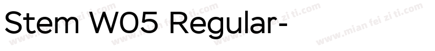 Stem W05 Regular字体转换